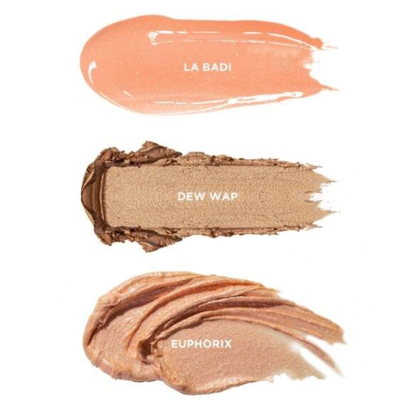 Nudestix Mini NudeGold Glam 3Pc eye and lip palette Kit - Picture 3 of 6